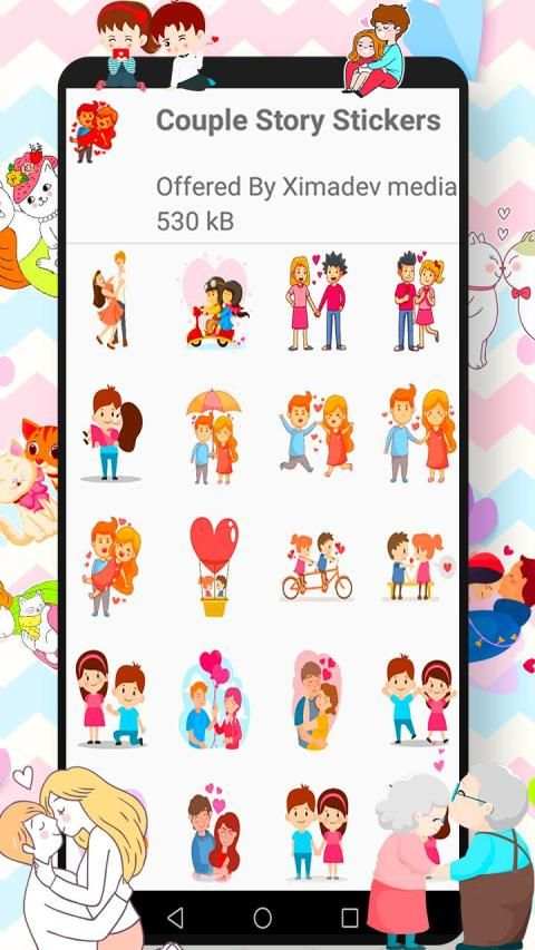 WAStickerApps Kiss स्क्रीनशॉट 3