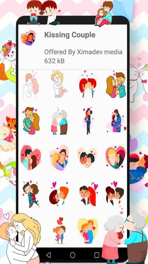 WAStickerApps Kiss स्क्रीनशॉट 6