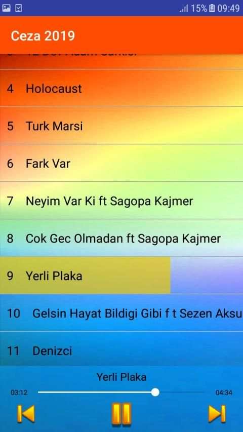 Ceza şarkıları 2019 - Internet Olmadan - 1 تصوير الشاشة