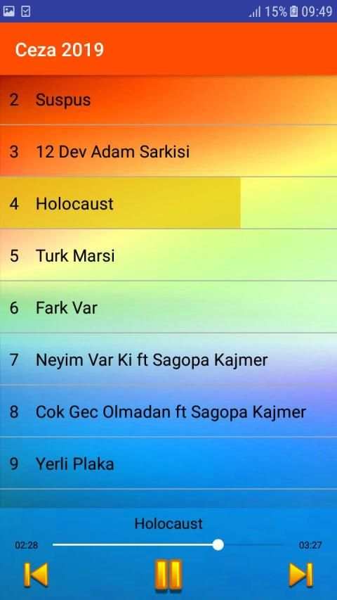 Ceza şarkıları 2019 - Internet Olmadan - 3 تصوير الشاشة