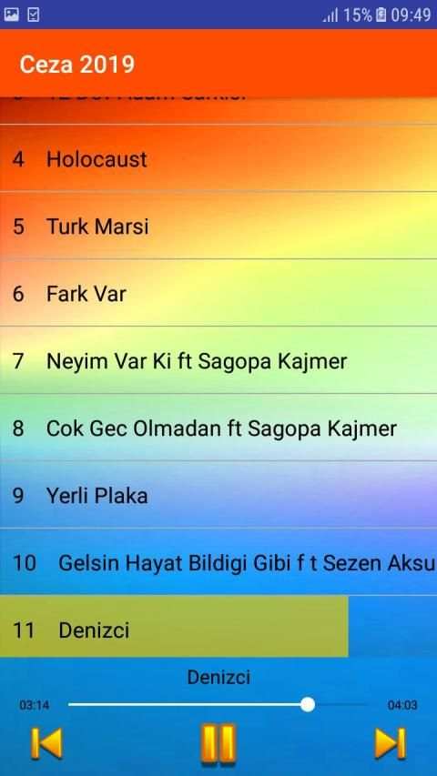 Ceza şarkıları 2019 - Internet Olmadan - 2 تصوير الشاشة