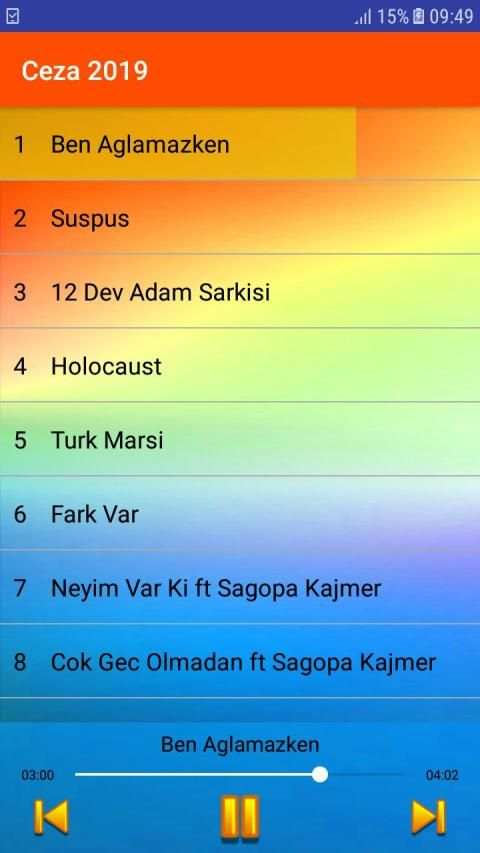 Ceza şarkıları 2019 - Internet Olmadan - 4 تصوير الشاشة