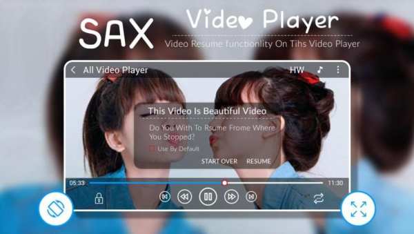 Sax Video Player - HD Video Player स्क्रीनशॉट 3