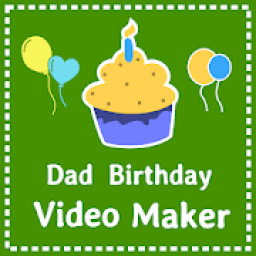 Dad birthday video maker आइकन
