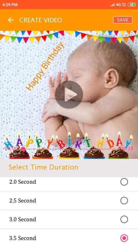 Dad birthday video maker स्क्रीनशॉट 13