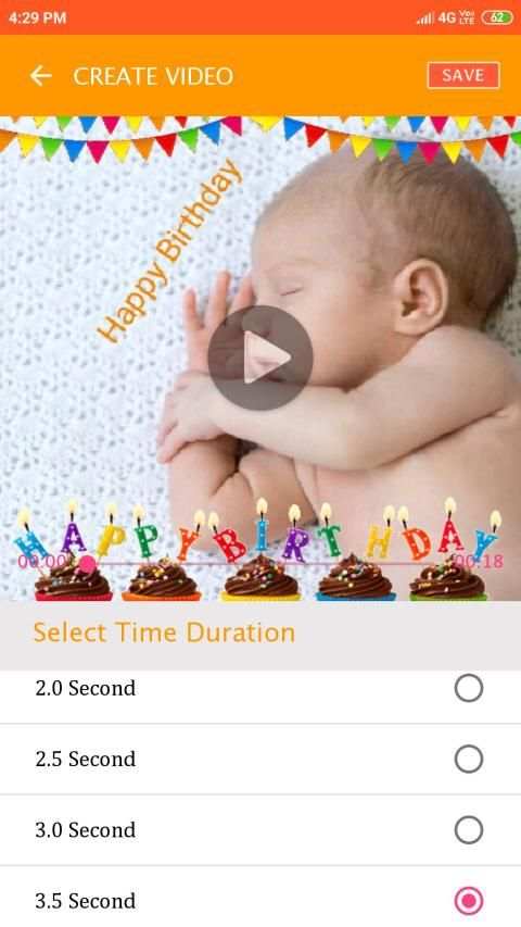 Dad birthday video maker स्क्रीनशॉट 5