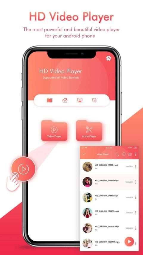 3GP/MP4/AVI Video Player & Music Player,Mp3 player स्क्रीनशॉट 1