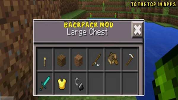 Backpack mod for mcpe screenshot 1