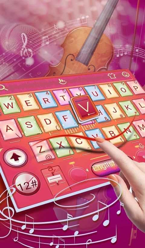 Brilliant Music Player Keyboard Theme screenshot 2