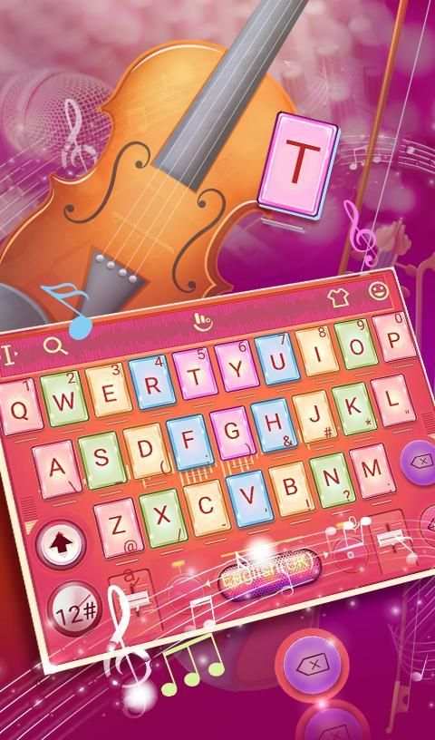Brilliant Music Player Keyboard Theme screenshot 5