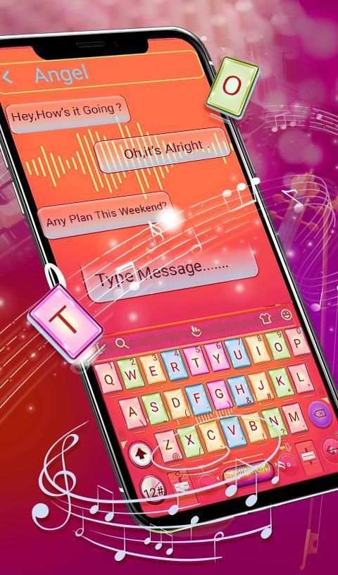 Brilliant Music Player Keyboard Theme screenshot 4