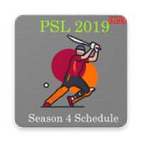 PSL 4 2019 Schedule: Live