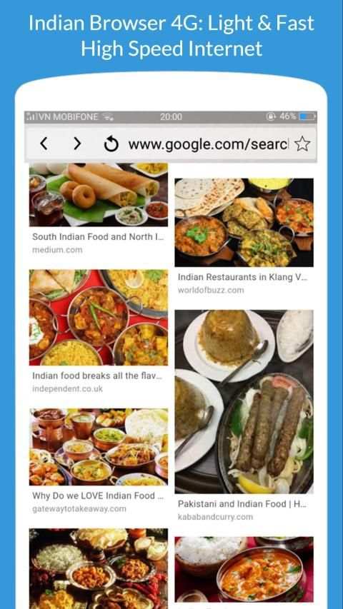 Indian Browser 4G: Light & Fast - Web Browser Mini screenshot 2