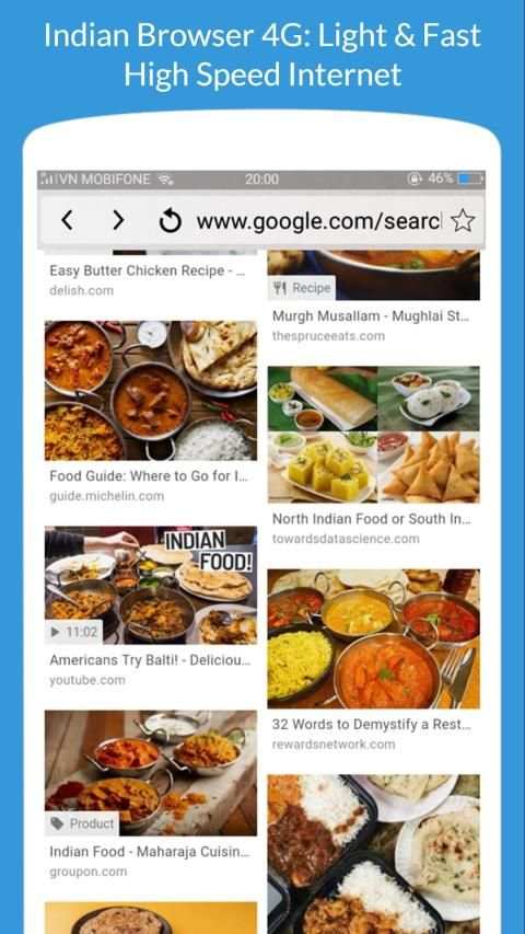 Indian Browser 4G: Light & Fast - Web Browser Mini स्क्रीनशॉट 1