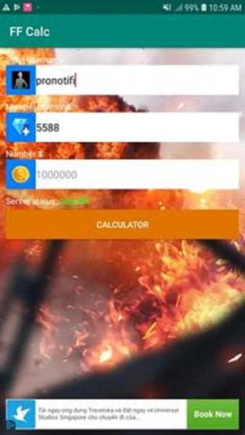Diamond Calc Free Fire Free स्क्रीनशॉट 1