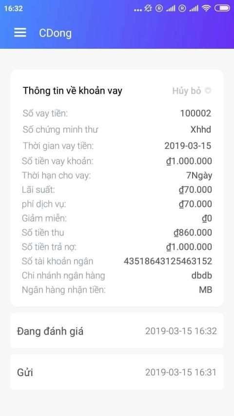 xvdong-cho vay trực tuyến 24h screenshot 5