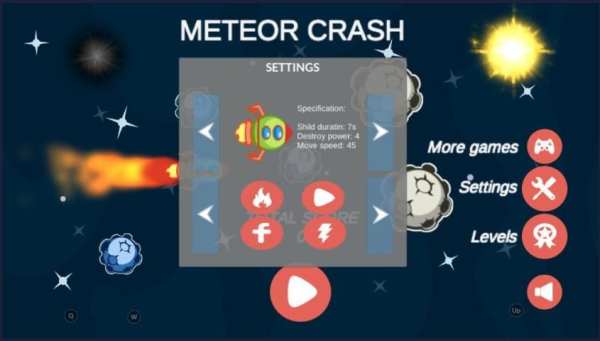 Meteor Crash screenshot 3