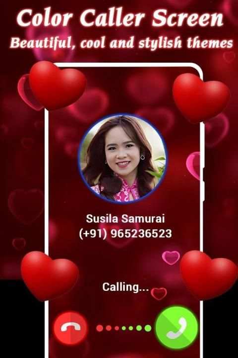 Color Your Call - Call Screen Flash Theme, LED स्क्रीनशॉट 2