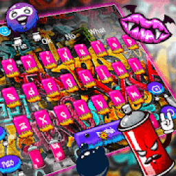 Wall Street Graffiti Keyboard Theme आइकन