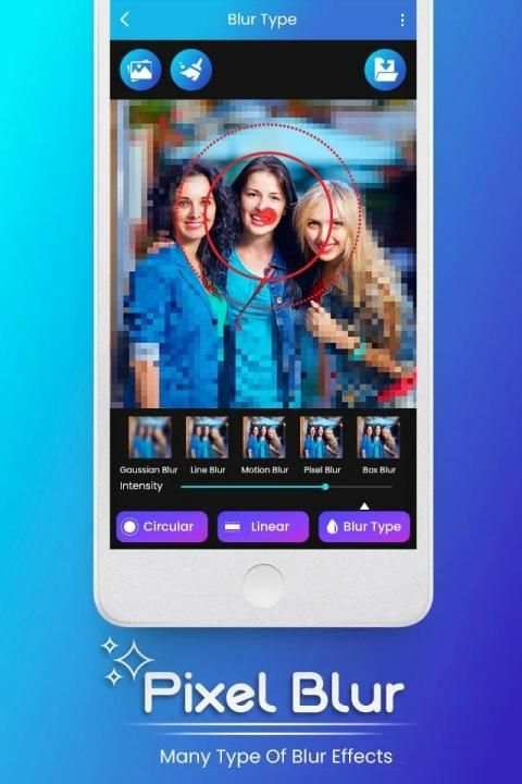 Pixel Blur Camera स्क्रीनशॉट 3