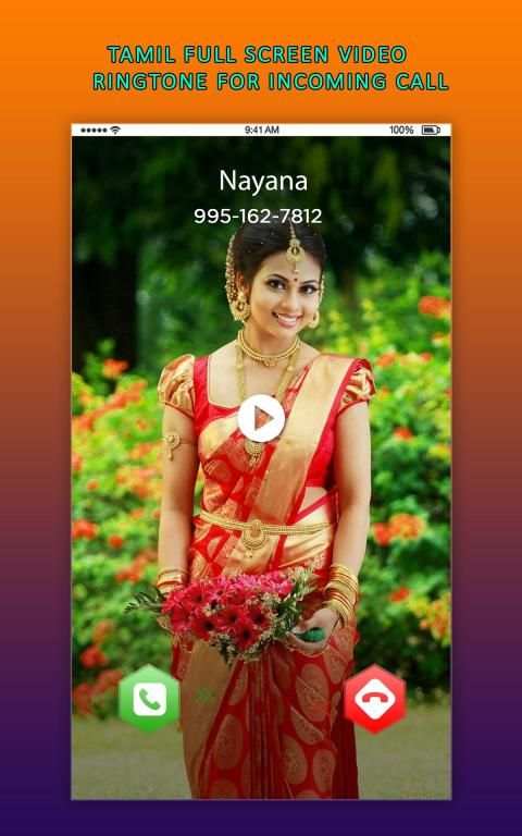 Tamil Full Screen Video Ringtone for Incoming Call स्क्रीनशॉट 2