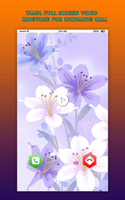 Tamil Full Screen Video Ringtone for Incoming Call स्क्रीनशॉट 1