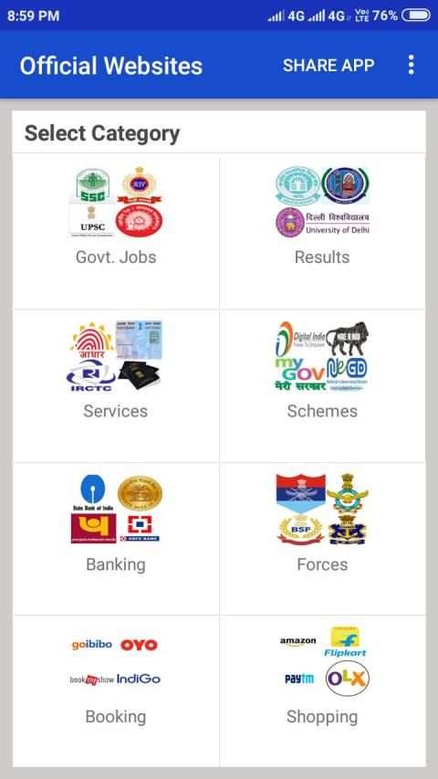 All Official Websites screenshot 2
