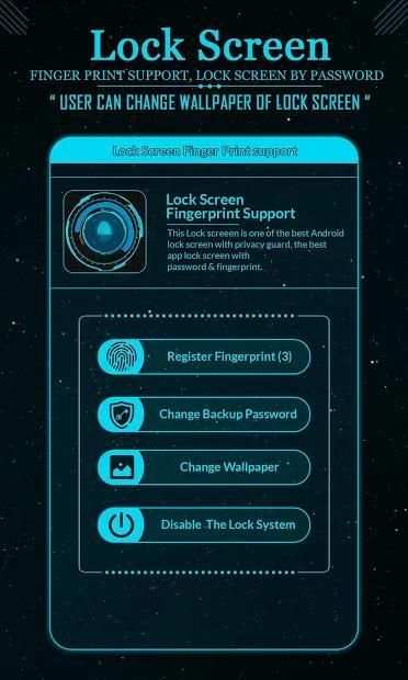 Lock Screen Finger Print support स्क्रीनशॉट 4