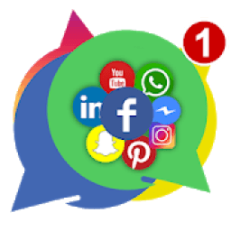 All in One Messenger For Social Networking Apps आइकन