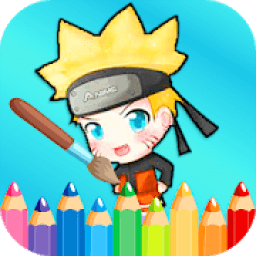 Anime Coloring Pages - Paint Draw Anime Cartoon आइकन