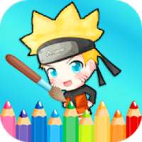 Anime Coloring Pages - Paint Draw Anime Cartoon
