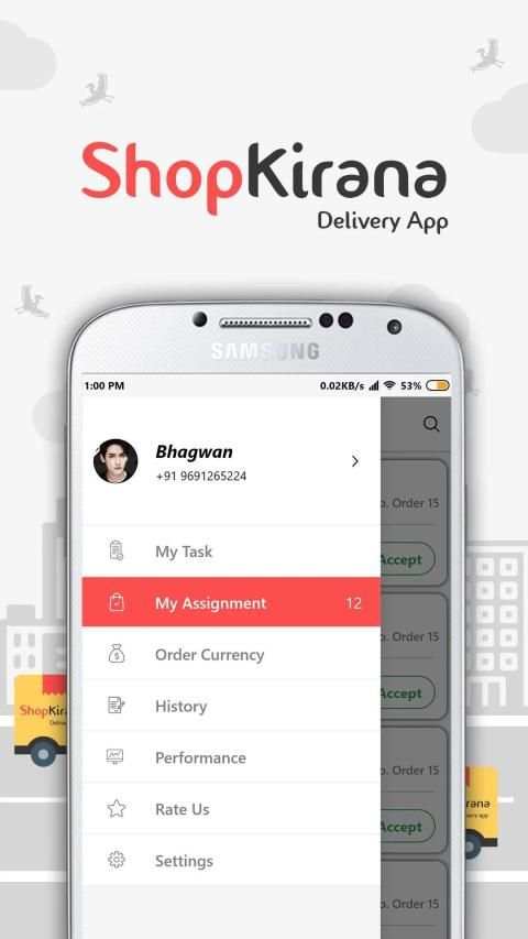 Delivery App स्क्रीनशॉट 2