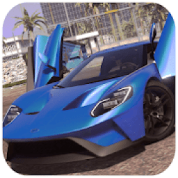 City Traffic Car Driving Ford GT Game icon