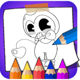 ikon Bendy coloring pages