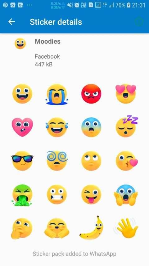 Stickers Facebook for WhatsApp screenshot 7