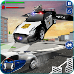Flying Car Chase Driving Simulator : Cop Car Games आइकन