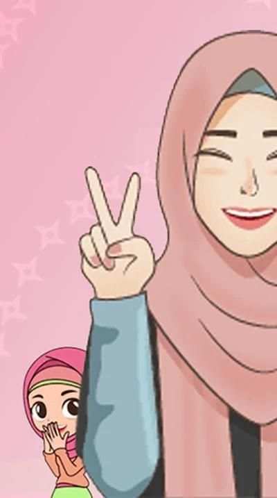 Sticker Muslimah Cantik - WAStickerApps screenshot 6