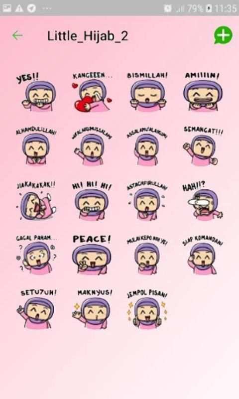 Sticker Muslimah Cantik - WAStickerApps screenshot 3