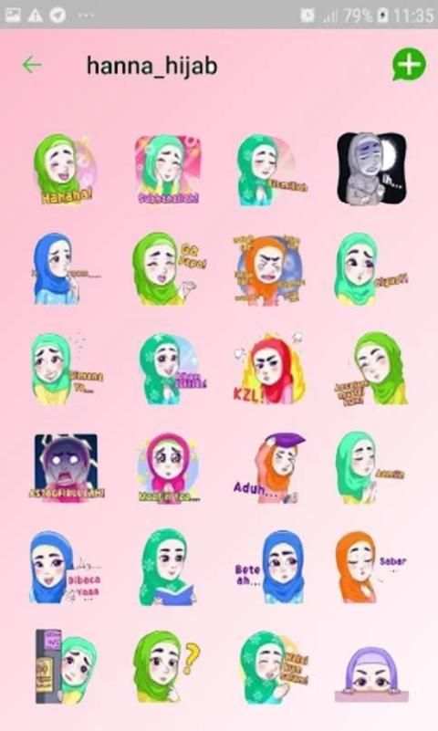 Sticker Muslimah Cantik - WAStickerApps screenshot 2