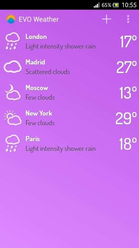 EVO Weather screenshot 1