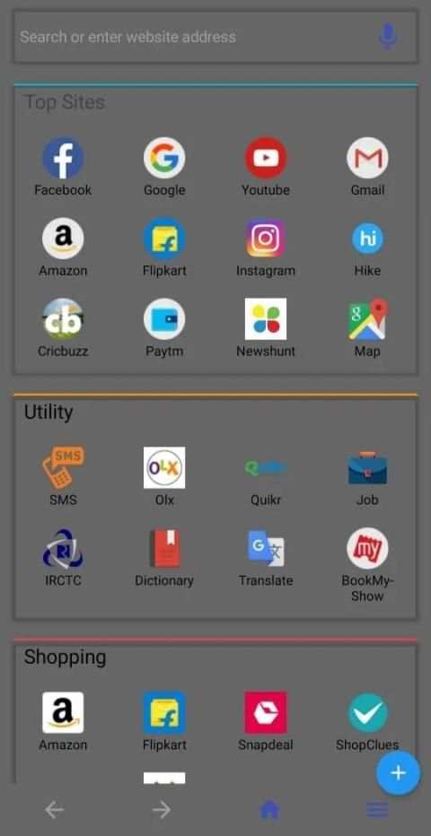 DC Browser : Fast & Secure स्क्रीनशॉट 1