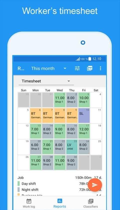 Express Worklog - timesheet, work time tracker screenshot 15