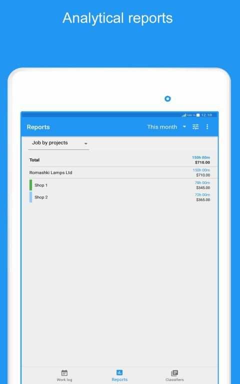 Express Worklog - timesheet, work time tracker screenshot 3
