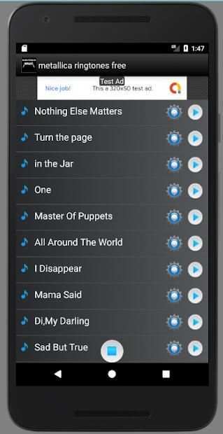Metallica Ringtones Free screenshot 2