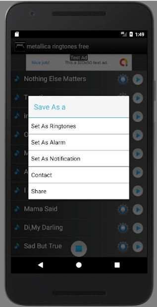Metallica Ringtones Free screenshot 1