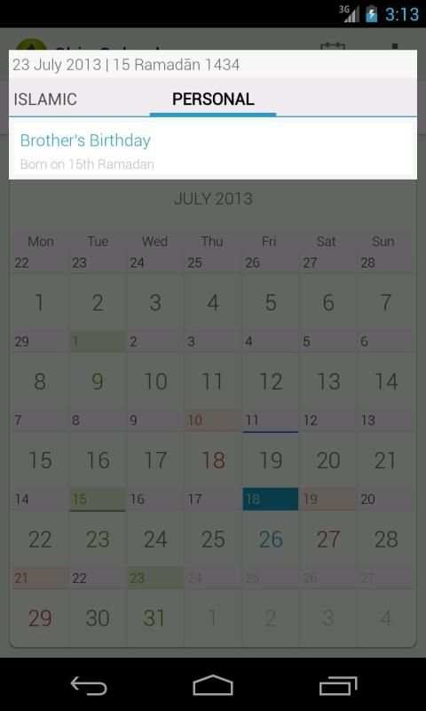 Shia Calendar screenshot 8