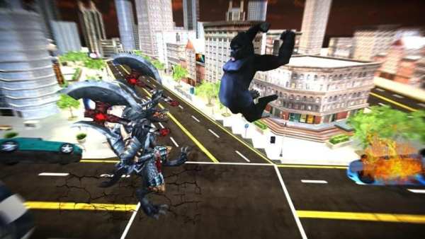 Angry Gorilla Rampage:Kong Monster City Attack screenshot 1