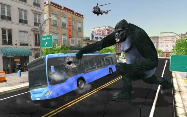 Angry Gorilla Rampage:Kong Monster City Attack स्क्रीनशॉट 2
