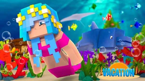 Mermaid tail MOD for Minecraft screenshot 1