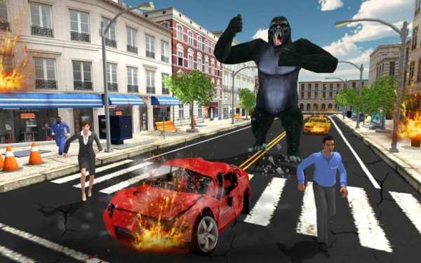Angry Gorilla Rampage:Kong Monster City Attack screenshot 3